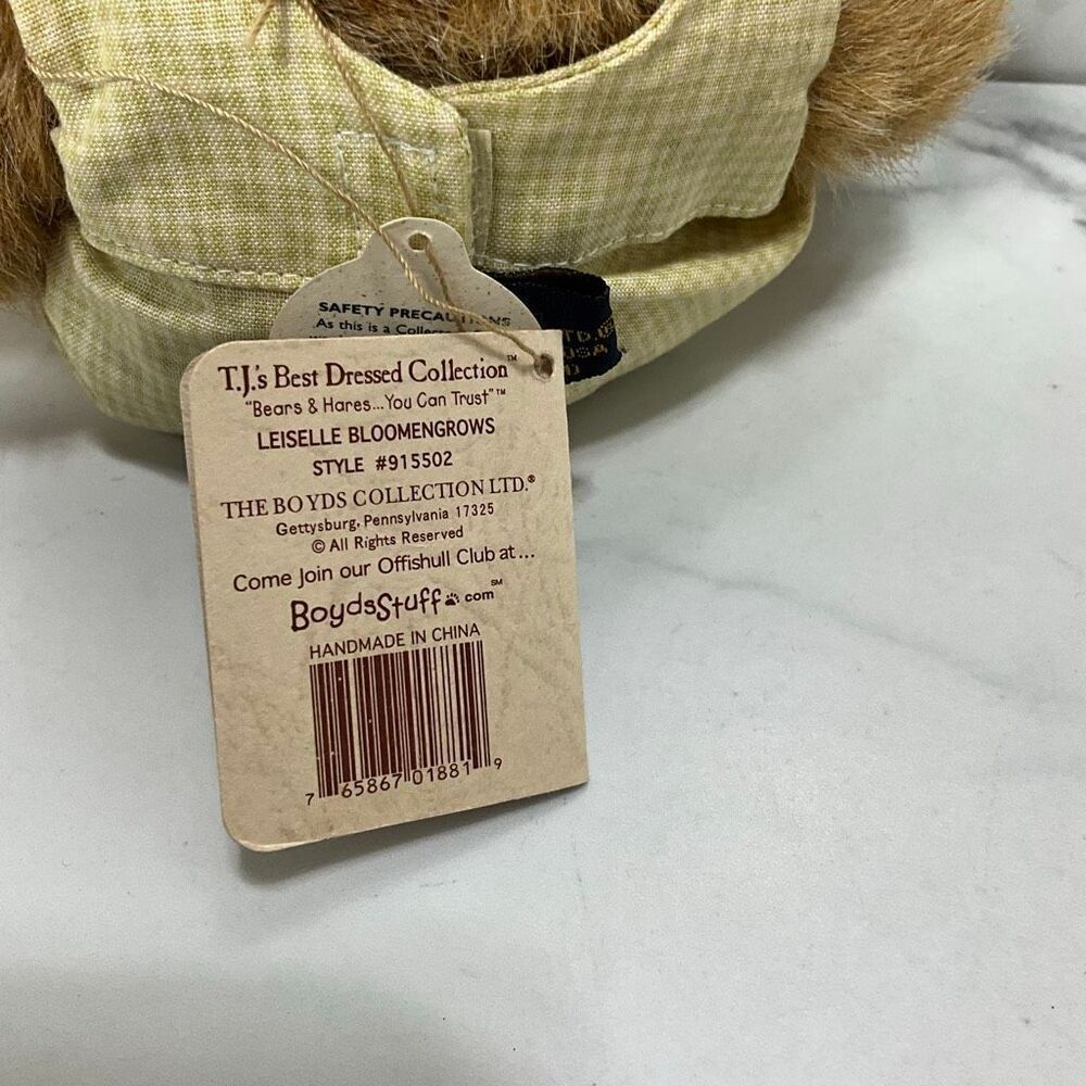 VINTAGE BOYDS BEARS Leiselle Bloomengrows Bear - Picture 5 of 5